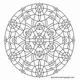 Coloring Pages Mandala Square Mystery Adhd Adult Printable Color Sheets Getcolorings Mandalas Library Geometry Template sketch template