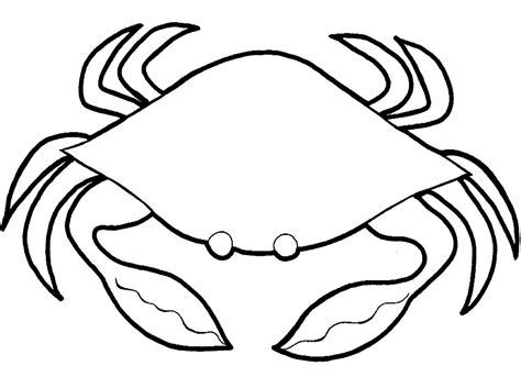 marine animals crab coloring sheet