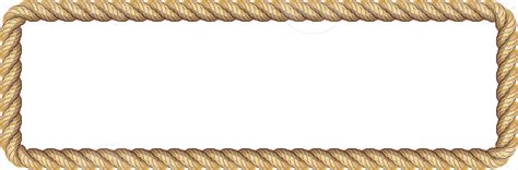 brown rope frame banner  png