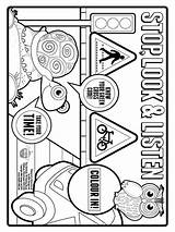 Safety Coloring Pages Kids Printable Print Bright Colors Favorite Choose Color sketch template