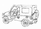 Jeep Coloring Pages Military Popular sketch template