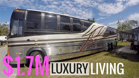 million dollar luxury motorcoach rv  prevost  rv youtube