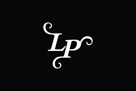 monogram lp logo  grafik von greenlines studios creative fabrica