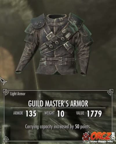 skyrim guild masters armor orczcom  video games wiki