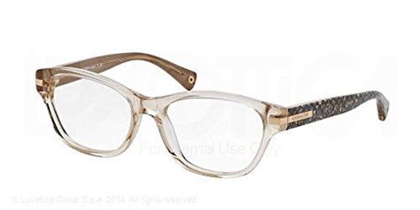 coach lakota eyeglasses hc6050 5235 brn crystal beige ocelot sig c 51