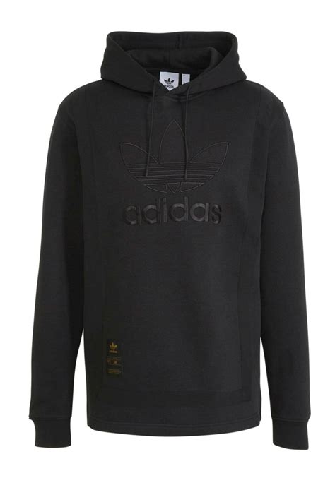 adidas originals hoodie zwart wehkamp