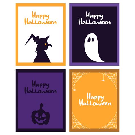 happy halloween cards    printables printablee