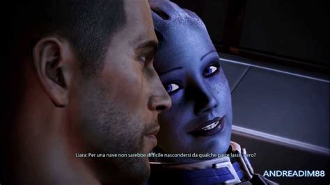 mass effect 3 [ita] john shepard and liara t soni romance youtube