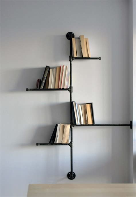 wall mounted book shelves decor ideas
