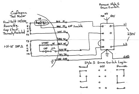 capacitor start motor wiring diagram