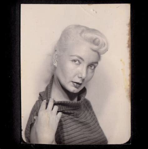 slow nude strip down naughty blonde housewife woman ~ 1950s photobooth