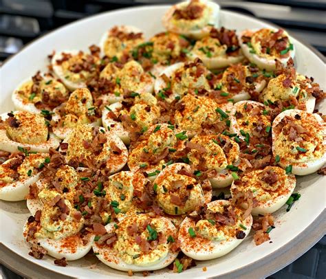 smoked deviled eggs  cookin chicks