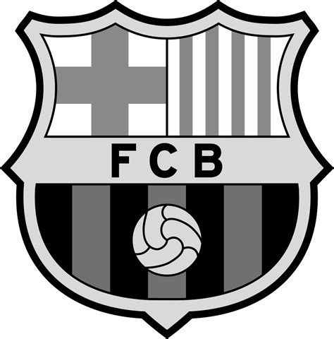 fc barcelona logo black  white brands logos