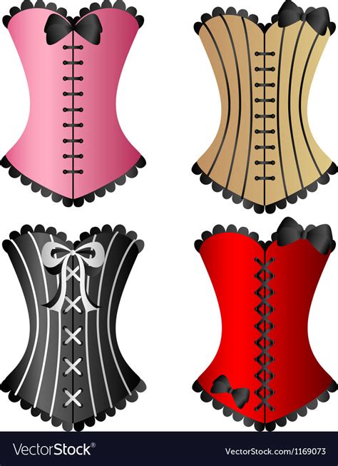 sexy corset set royalty free vector image vectorstock