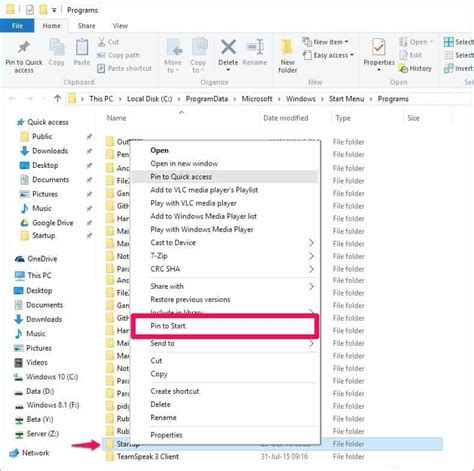 startup folder  windows