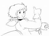 Nausicaa Coloriage Nausicaä Colorare Coloriages Disegno sketch template