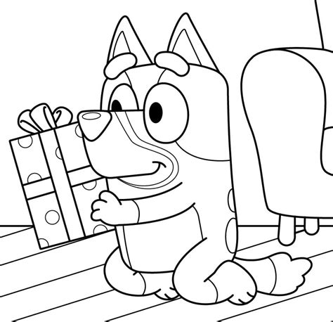 bluey coloring page  printable coloring pages  kids