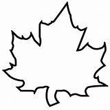 Maple Leaf Printable Coloring Clipart sketch template