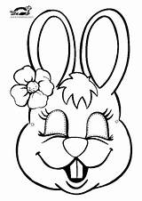 Krokotak Mask Print Carnaval Masque Easter Coloriage Rabbit Kids Coloring Templates Lapin Printable Printables Bunny Pages Masks Animaux Crafts Face sketch template