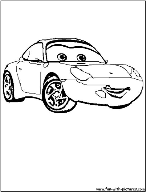 disney cars sally coloring page