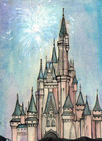 disney exceptional drawing  cinderellas castle   magic