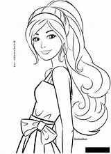 Hairstyle Colorear Colouring Raskraski раскраски Getdrawings девушка Desenho Bonecas Malvorlage Mermaid Taya лето sketch template