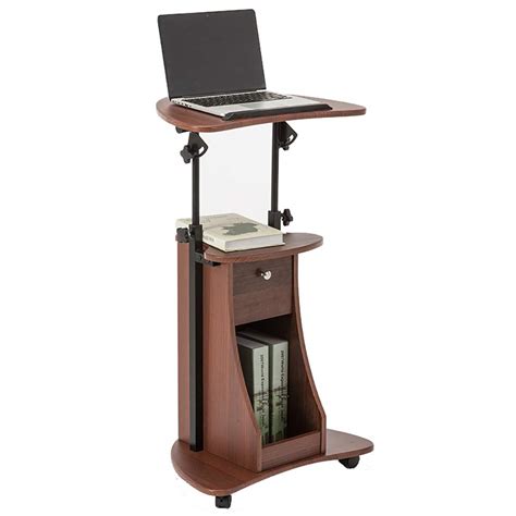 nyjs laptop table stand mobile stand  desk height adjustable computer