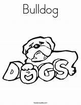 Coloring Bulldog Pages Woof Worksheet Dog Dogs English Mississippi State Sheet Bulldogs Printable Twistynoodle Print Georgia Noodle French Puppy Handwriting sketch template