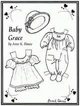Puppen Grace sketch template