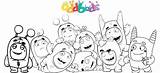Coloring Oddbods Pages Fun Printable Fantastic sketch template