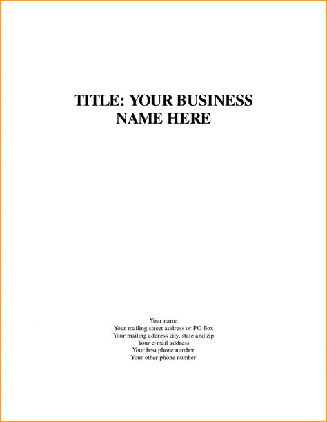 format cover page college paper    format  title