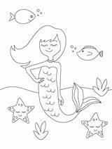 Mermaid Pages Coloring Printable Onecms Io Static Source sketch template