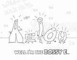 Bossy sketch template