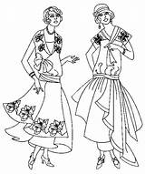 Coloring Pages Model Fashion Twin Getcolorings Printable Getdrawings sketch template