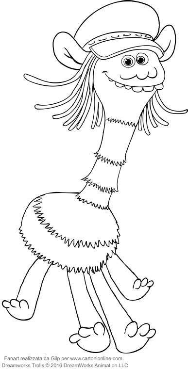 cooper   trolls coloring pages