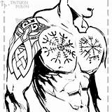 Tattoo Norse Instagram Tattoos Celtic Shoulder sketch template