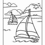 Coloring Sailboat Pages Kids Drawing Coloriage Summer été Printable Nautical Helmet Boat Boyama Designlooter Kitapları Book Dessin ücretsiz Divers Getdrawings sketch template