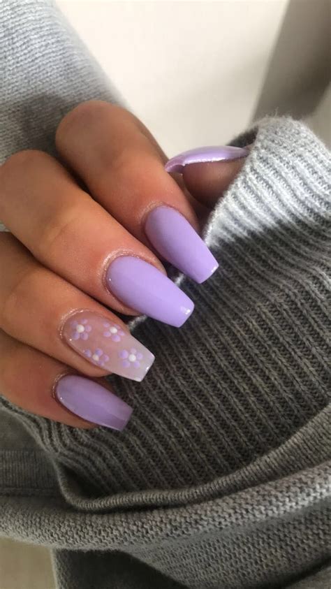 nail inspo   lilac nails violet nails short coffin nails designs