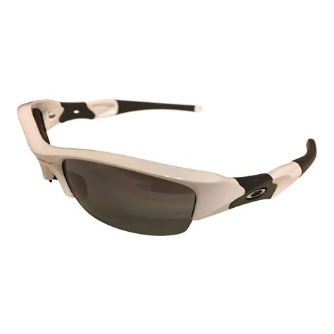 oakley flak jacket sunglasses polished white frame black iridium