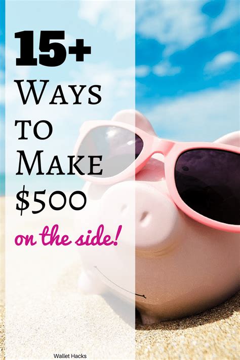 15 ways to make 500 a month extra on the side