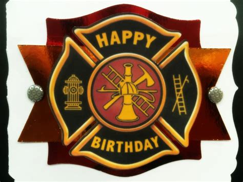 firefighter birthday card kens kreations