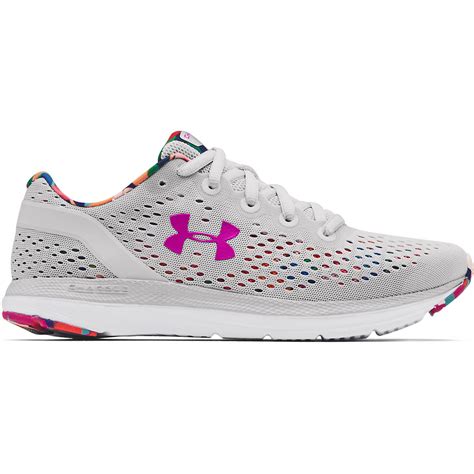 armour womens ua charged impulse floral running shoes academy