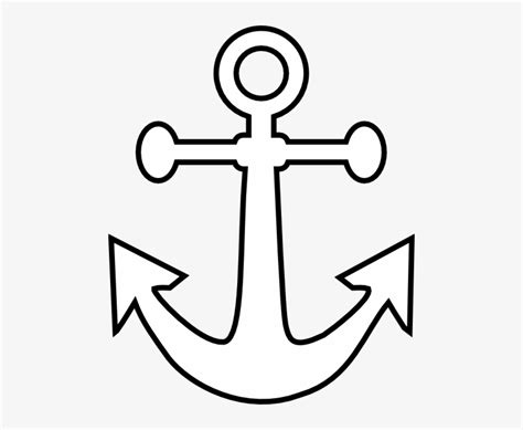 anchor clipart small anchor template  png  pngkit