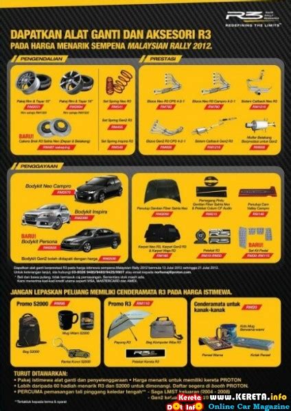 proton  performance parts body kit accessories price promotion
