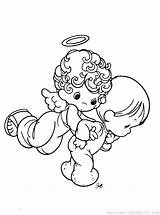Coloring Precious Moments Pages Angel Printable Boy Angels Children Baby Drawing Print Christmas Color Kids Book Getcolorings Para Digital Kid sketch template