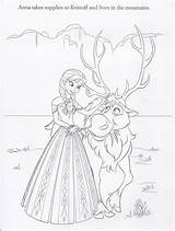 Frozen Coloring Pages Disney Anna Sheets Printable Illustrations Official Fanpop Kristoff Sven Coloing Kids sketch template