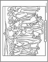 Apostles Saintanneshelper Twelve Catholic Miracles Parables sketch template