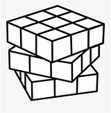 Cube Lava Rubik sketch template