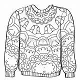 Sweater Ugly Coloring Christmas Blank Printable Template Getdrawings Pages Color Getcolorings sketch template
