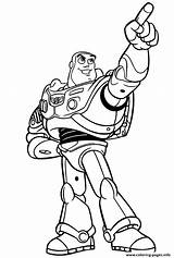Lightyear Coloring Buzz Pages Printable Champion Star sketch template